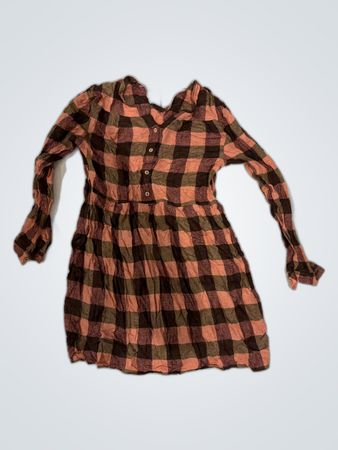 Long Sleeve Plaid Dress
