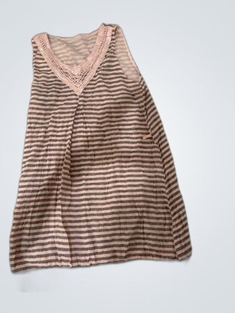Striped Lace Trim Mini Dress