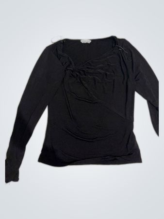 Good American Black Long Sleeve Top