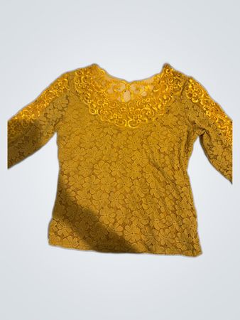 Yellow Lace Blouse