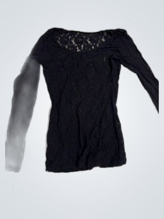 Unbranded Black Lace Sheer Blouse