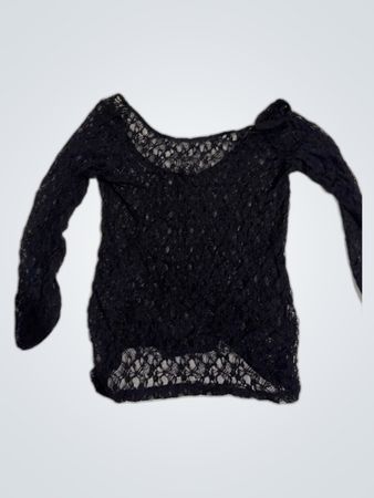 Pimkie Black Lace Sheer Blouse