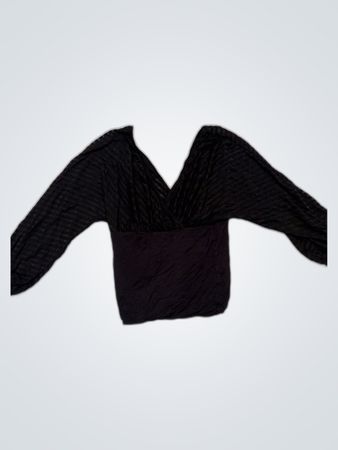 Black Long-Sleeve Top