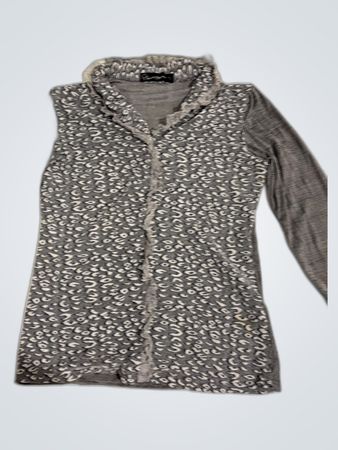 Cannelle Gray Long-Sleeve Top