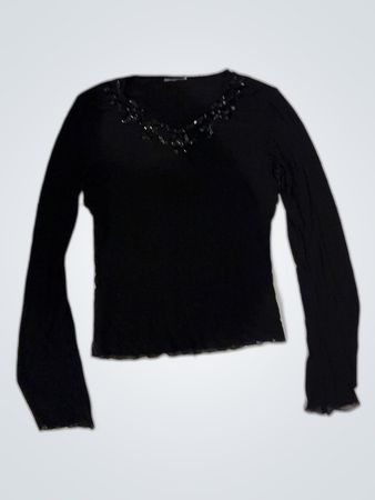 The North Face Black Long Sleeve Sheer Blouse