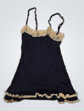 H&M Black Lace Trim Chemise