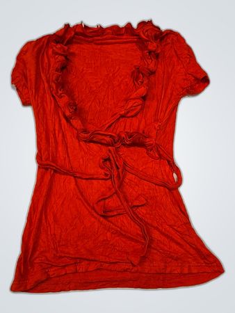Red Wrap Top
