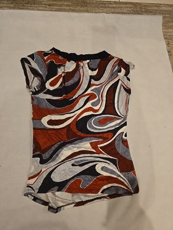 Printed Wrap Blouse