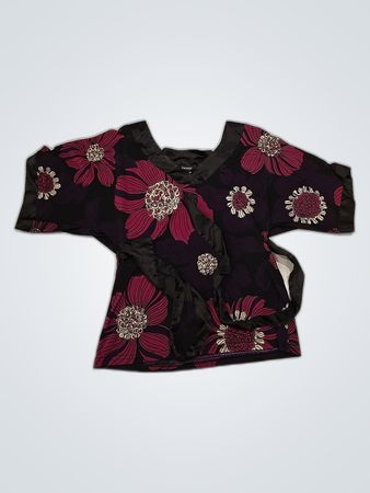Orsasay Floral Wrap Blouse