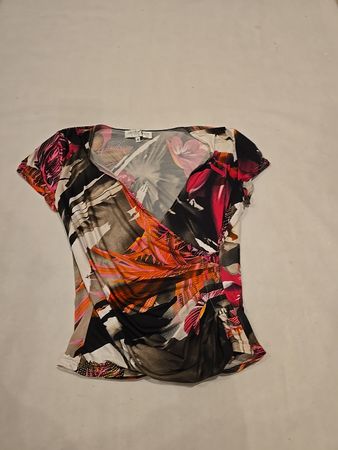 Joachim Bosse Printed Wrap Blouse