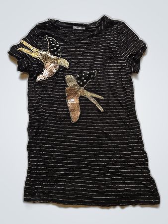 Zara Printed Bird T-Shirt