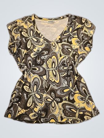 Street One Floral Peplum Top