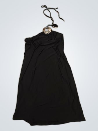 Black Halter Mini Dress