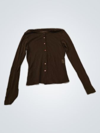 La Petite Française Brown Knit Cardigan