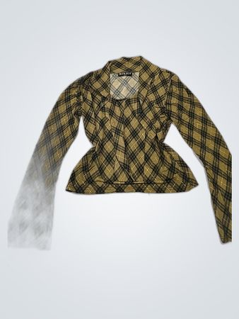 Binici Paris Plaid Blouse