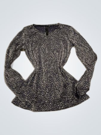 Je M'appelle Sparkly Leopard Print Knit Sweater
