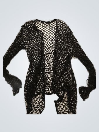 Unbranded Black Knit Cardigan
