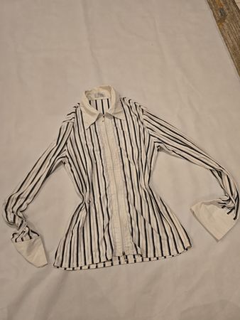 Fendi Striped Zip-Up Shirt