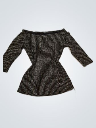 Coolcat Off-Shoulder Striped Blouse