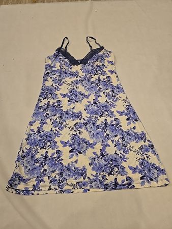 Floral Lace Trim Slip Dress