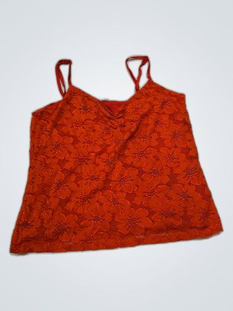 Red Lace Cami Top