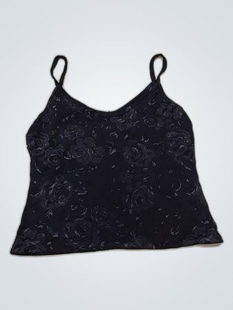 Black Printed Camisole Top