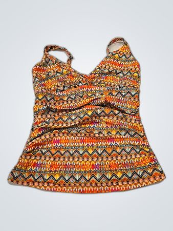 Women's Multicolored Patterned Tank Top