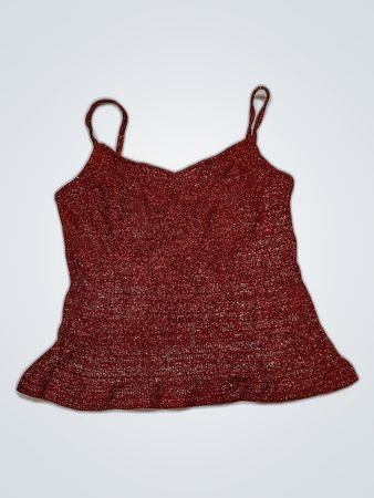 Red Glitter Top