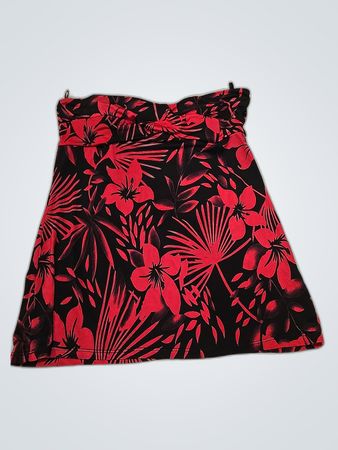 Unbranded Red Floral Bandeau Top