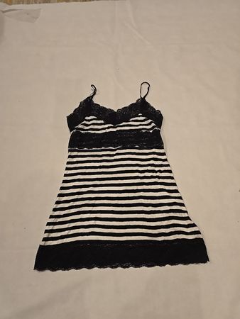 Black and White Striped Dress