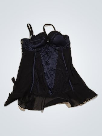 Unbranded Black Lace Bustier Top