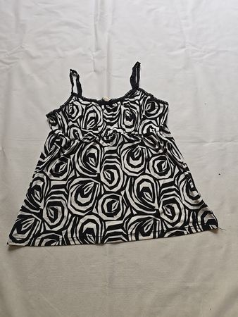 Black and White Patterned Tank Top