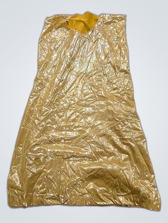 Metallic Gold Strapless Mini Dress