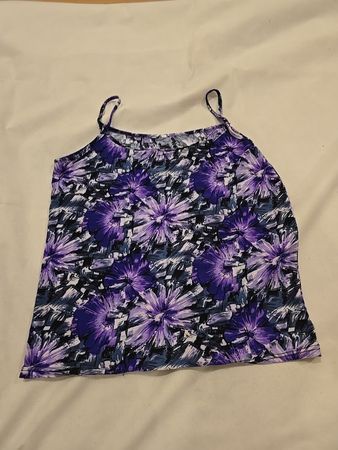 Purple Floral Tank Top