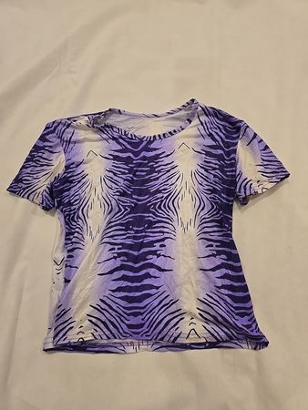 Purple Zebra Print T-Shirt