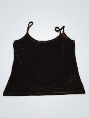 Black Velvet Tank Top