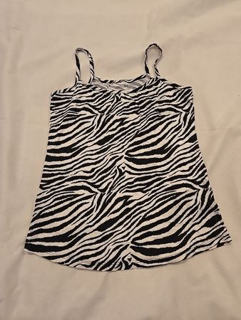 Essentials Zebra Print Tank Top