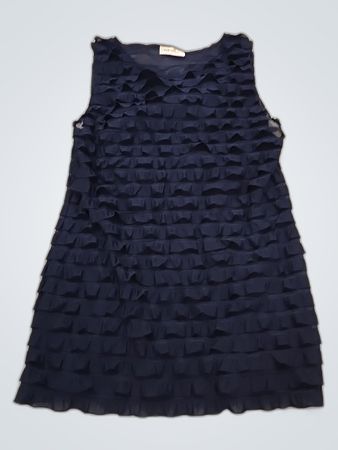 Orsay Navy Blue Ruffled Dress