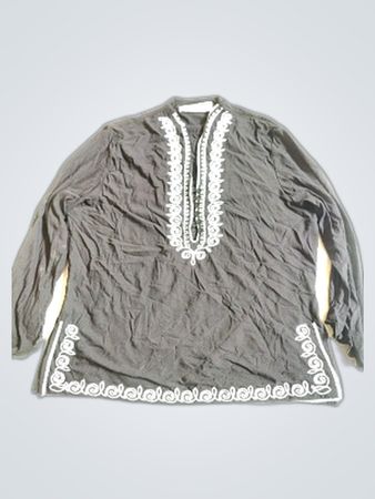 Embroidered Gray Shirt