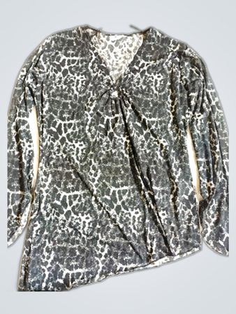 X-Mail Leopard Print Blouse