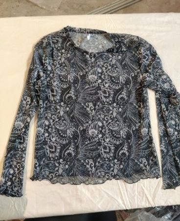 pageone Long Sleeve Paisley Blouse