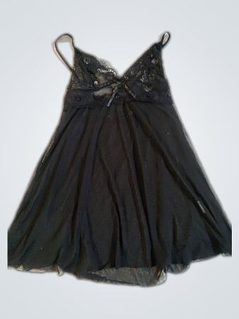 Wildfox Black Lace Slip Dress