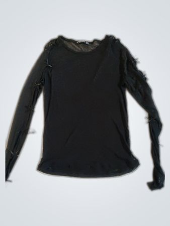 Stradivarius Sheer Long Sleeve Blouse