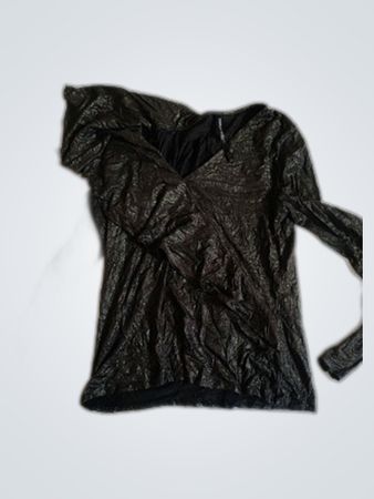 Karen Millen Black Metallic Blouse