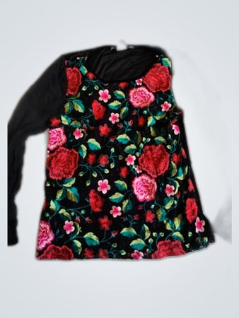 Ashley Brooke Printed Long Sleeve Blouse