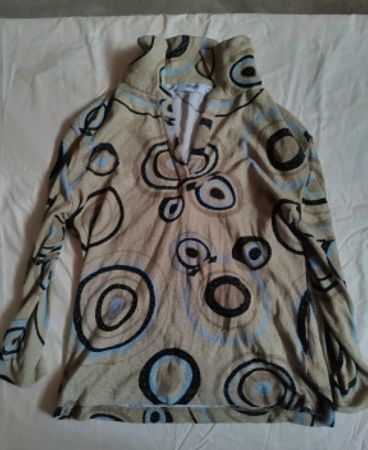 Bamboo Printed Zip-Up Hoodie