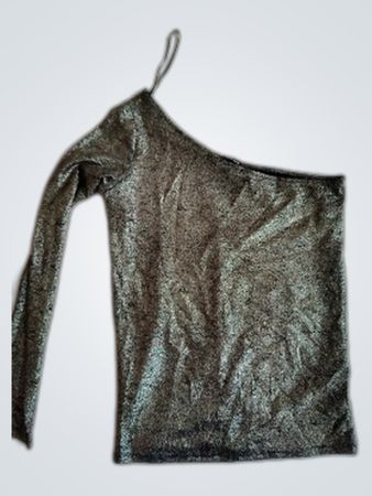 Tally Weijl One-Shoulder Metallic Blouse