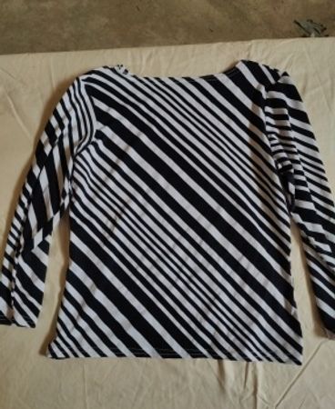 Striped Long-Sleeve Blouse