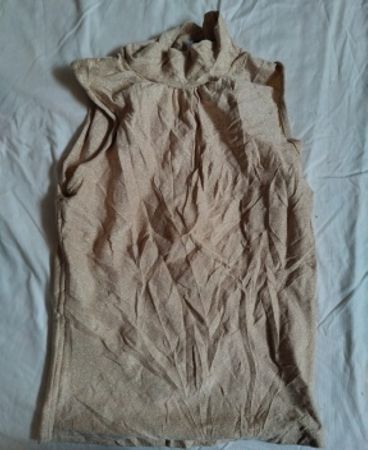 Xanaka Beige Sleeveless Blouse