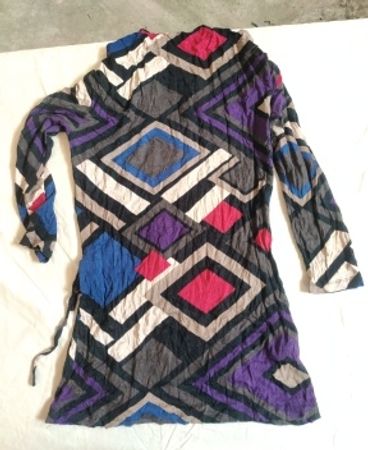 Mongguun Geometric Print Wrap Cardigan